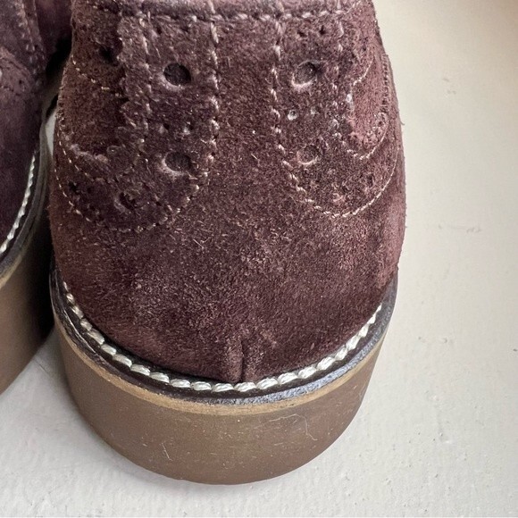 Mikekonos Brown Suede Lace Up Oxford Shoes Men’s Size 10.5 Preppy Dress Casual - Picture 10 of 14